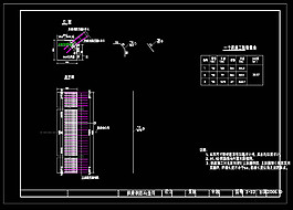 橋臺(tái)拱座鋼筋布置圖cad圖紙