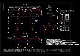 過渡墩構造cad圖紙