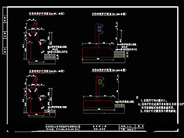 護欄一般構(gòu)造cad圖紙