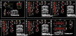 橋墩鋼筋構(gòu)造cad圖紙素材