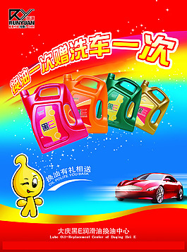 潤滑油海報
