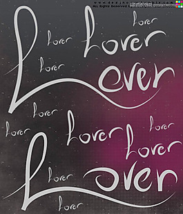 LOVE字體筆刷愛情筆刷