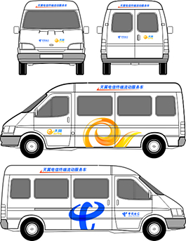 電信車車貼