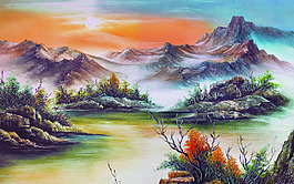 山水風景