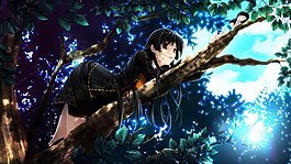樹(shù)上的少女