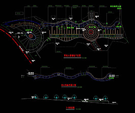 景觀大道鋪地平面圖
