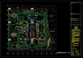 植物配置總圖及分區cad圖紙