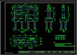 交界墩cad圖紙
