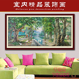 風(fēng)景油畫室內(nèi)裝飾畫