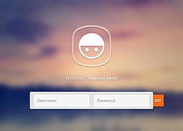 精美登陸界面設(shè)計(jì)圖片