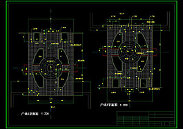 園林廣場(chǎng)cad圖素材
