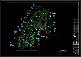 植物分區cad圖紙素材