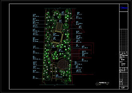 植物分區cad設計圖