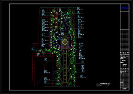 植物分區cad素材