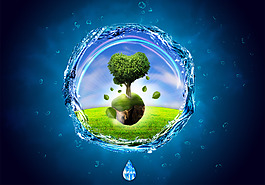 節(jié)約用水公益海報(bào)