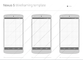 Nexus5線框模板