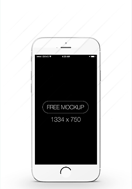 白色Iphone6模型UI