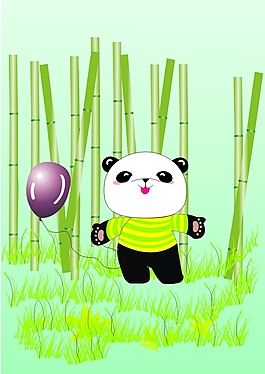 矢量熊貓