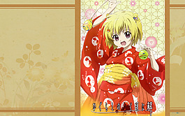 黃色短發(fā)少女