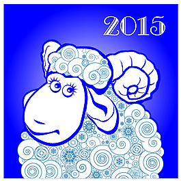 2015羊年裝飾畫(huà)