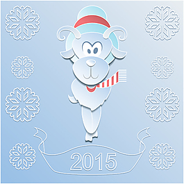 2015羊年雪花山羊
