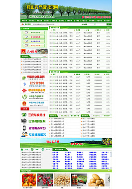 农产品网站首页效果图
