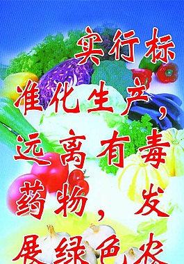 绿色农业展板