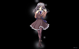 黑裙少女
