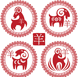 羊年剪紙?jiān)O(shè)計(jì)素材