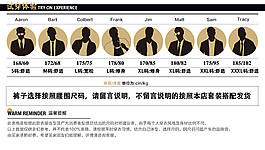 淘宝男装试穿尺码推荐