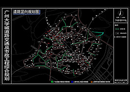 道路豎向規(guī)劃圖cad圖稿素材