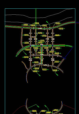 道路系统cad图纸