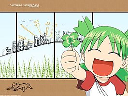 可愛四葉草少女
