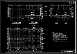 围堰总体布置图cad素材