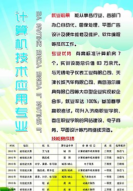 計算機展架清新