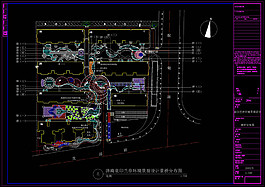 济南泉印兰亭景桥cad布置图