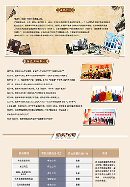淘寶品牌介紹承接頁高清PSD下載