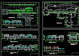 休閑茶廊cad圖紙素材