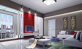 創(chuàng)意客廳模型