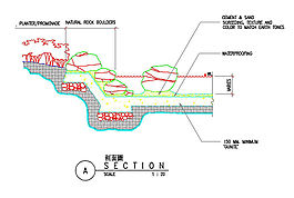 杭州山水人家景觀cad圖