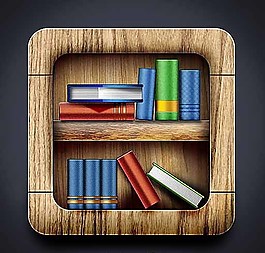 復古書架UI設計