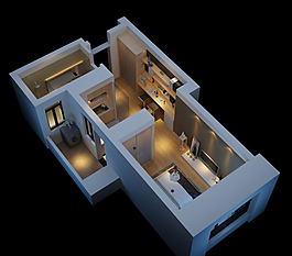 房屋裝飾3d模型