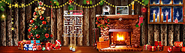 圣誕淘寶店鋪裝修海報