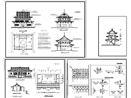 寺廟設(shè)計cad圖