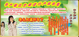 孕婦產前檢查知識宣傳展板廣告