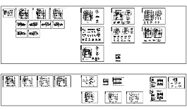 仿古別墅施工cad圖紙