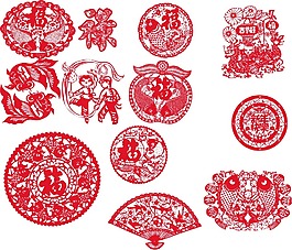 元宵春節(jié)福矢量圖