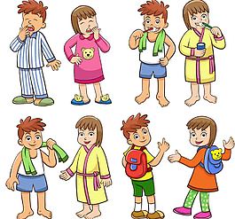 卡通小學生形象