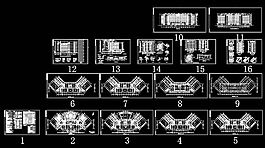 消防大队教学楼施工图cad图纸