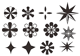 星星小花圖案符號(hào)